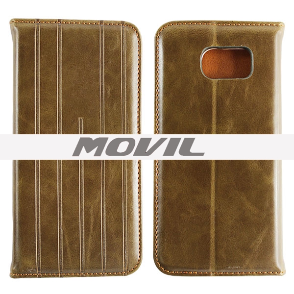 NP-2130 Corona de PU funda para Samsung Galaxy S6 -3